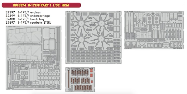 Detailset Boeing B17E/F Flying Fortress Part 1 (HK Models)  BIG3374