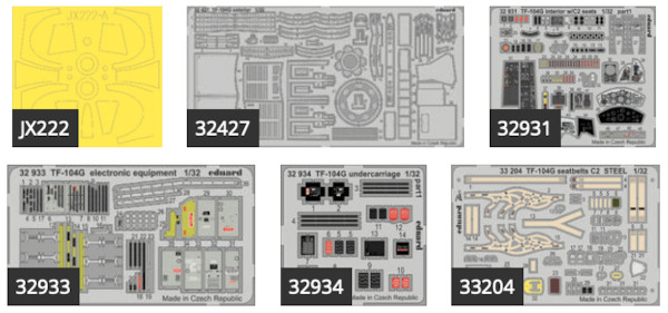 Detailset Lockheed TF104G Starfighter with C2 Seats (Italeri)  BIG3394