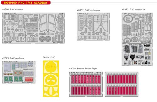 Detailset F4C Phantom II (Academy)  BIG49100