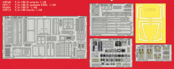 Detailset F/A18B Hornet (Kinetic)  BIG49201