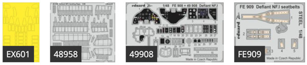 Detailset Defiant NF1 (Airfix)  BIG49221