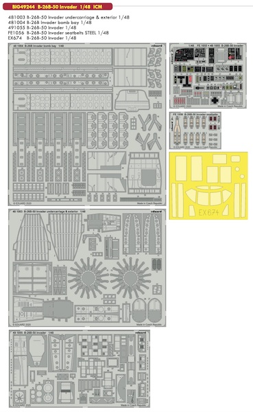 Detailset B26B-50 Invader (ICM)  BIG49244