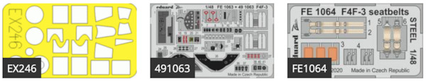 Detailset Grumman F4F-3 Wildcat (Hobby Boss) BIG49245
