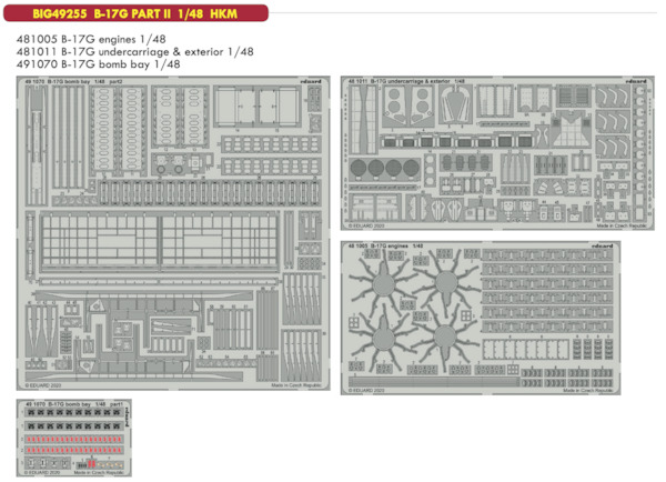 Detailset Boeing B-17G Flying Fortress PART 2 (Hong Kong Model)  BIG49255