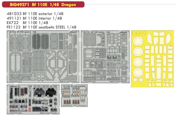 Detailset Messerschmitt BF110E (Dragon)  BIG49271