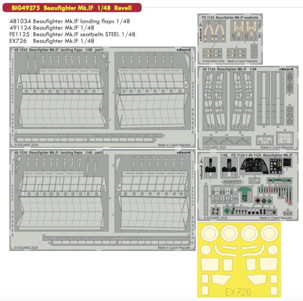 Detailset Bristol Beaufighter MK1F (Revell)  BIG49275