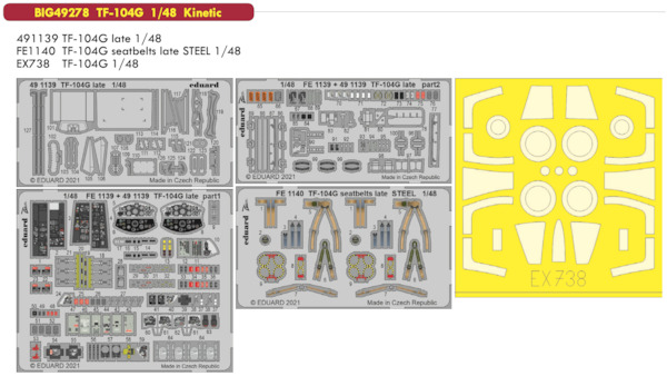 Detailset Lockheed TF104G Starfighter (Kinetic)  BIG49278