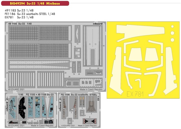Detailset Sukhoi Su33 (Minibase)  BIG49294