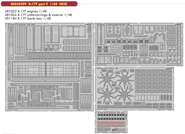 Detailset Boeing B17F Flying Fortress part 2 (Hong Kong Models)  BIG49299