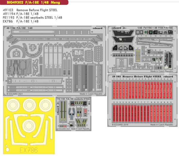 Detailset F/A18E Super Hornet (MENG)  BIG49302