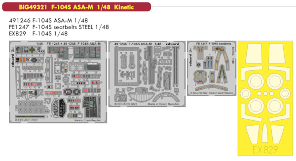 Detailset Lockheed F104S ASA -M Starfighter (Kinetic) BIG49321