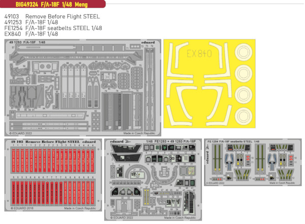 Detailset F/A18F Super Hornet (MENG) BIG49324