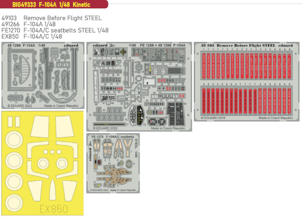 Detailset F104A Starfighter (Kinetic)  BIG49333