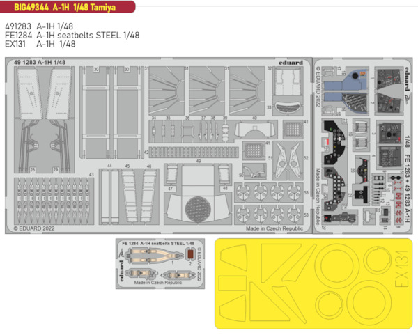 Detailset Douglas A1H Skyraider (Tamiya)  BIG49344