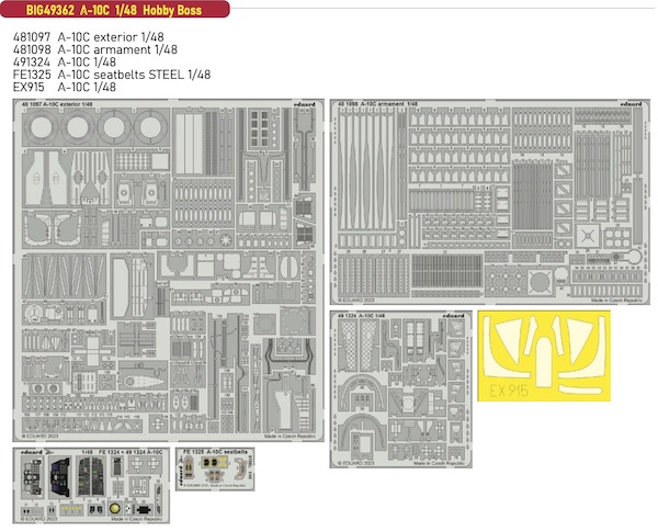 Detailset A10C Thunderbolt II (Hobby Boss)  BIG49362