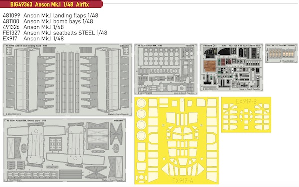 Detailset Avro Anson MK1 (Airfix)  BIG49363