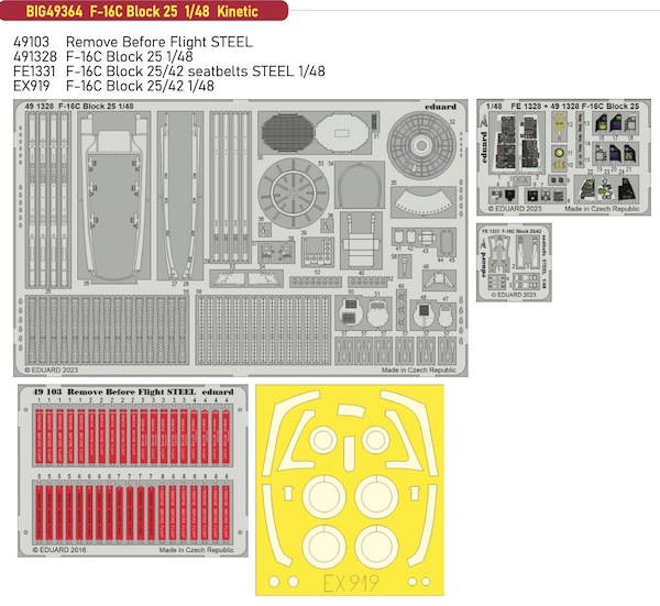 Detailset F16C Block 25 (Kinetic)  BIG49364