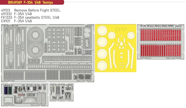 Detailset F35A Lightning II (Tamiya) BIG49369