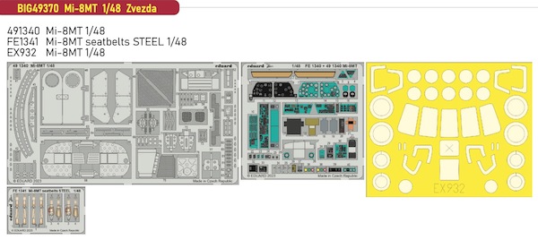 Detailset Mil Mi8MT Hip (Zvezda)  BIG49370