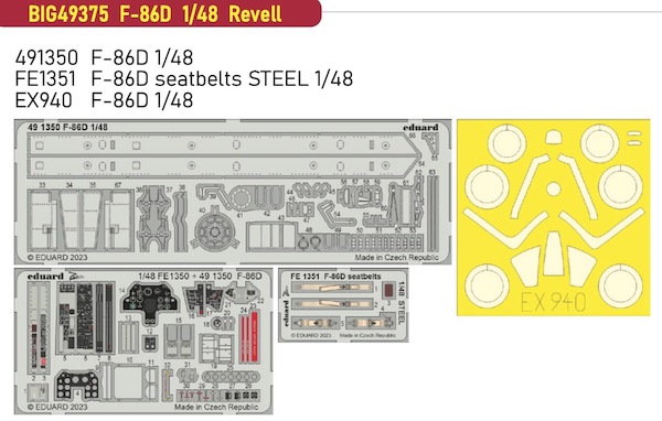 Detailset North American F86D Sabredog (Revell) BIG49375