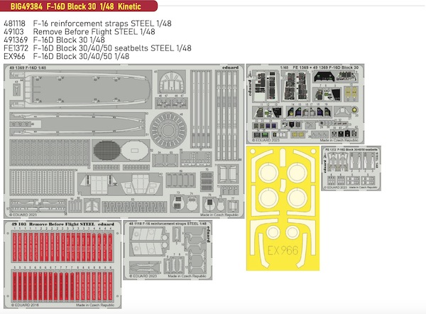 Detailset F16D Block 30 (Kinetic)  BIG49384