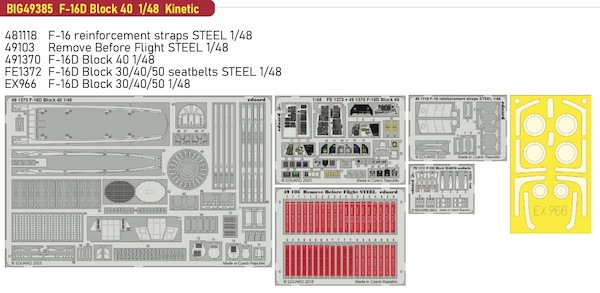 Detailset F16D Block 40 (Kinetic) BIG49385