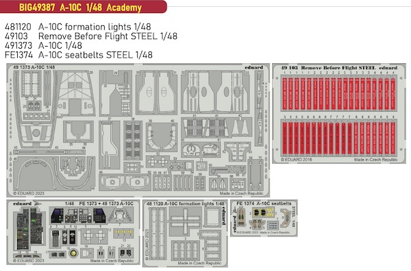 Detailset A10C Thunderbolt II (Academy) BIG49387