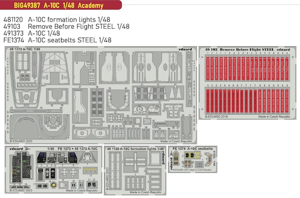 Detailset A10C Thunderbolt II (Academy)  BIG49387