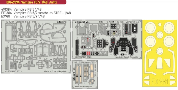 Detailset Vampire F5 (Airfix)  BIG49394