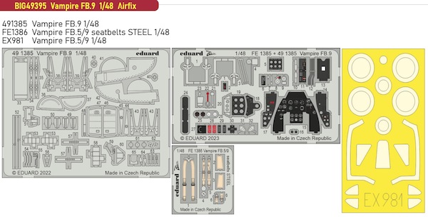 Detailset Vampire FB9 (Airfix) BIG49395