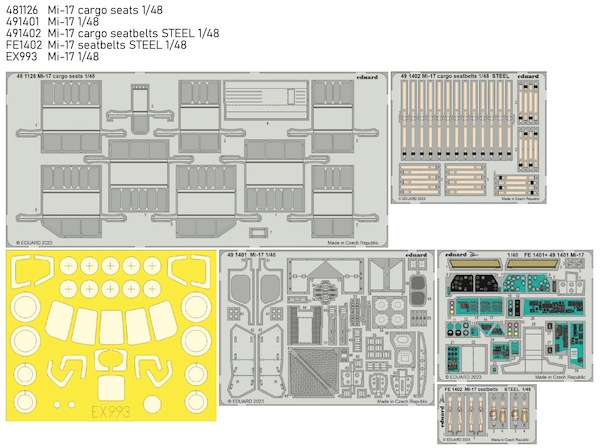 Detailset Mil Mi17 Hip (Trumpeter)  BIG49396