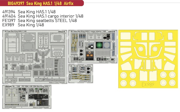 Detailset Westland Sea King HAS1 (Airfix)  BIG49397