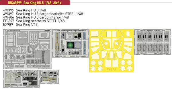 Detailset Westland Sea King HU5 (Airfix)  BIG49399