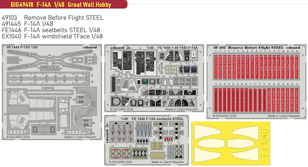 Detailset Grumman F14A Tomcat (Great Wall Hobby) BIG49418