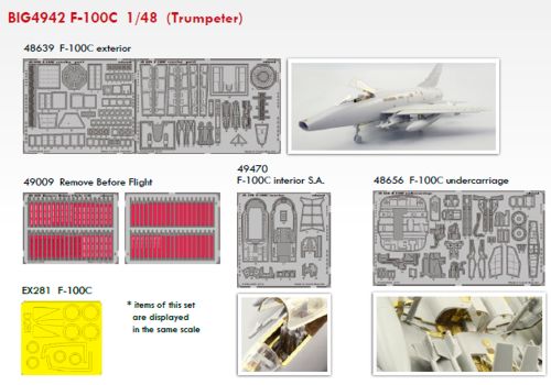 Detailset NA F100C Super Sabre (Trumpeter)  BIG4942