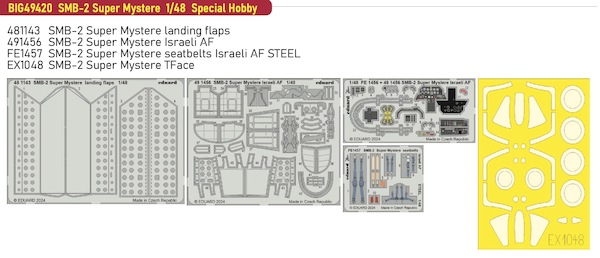 Detailset Super Mystere B2 (Special Hobby)  BIG49420