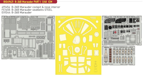 Detailset Martin B26B Marauder Part 1 (ICM) BIG49421