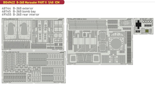 Detailset Martin B26B Marauder Part 2 (ICM) BIG49422