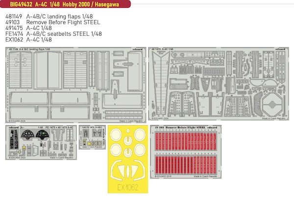 Detailset Douglas A4C Skyhawk (Hasegawa/Hobby Boss) BIG49432