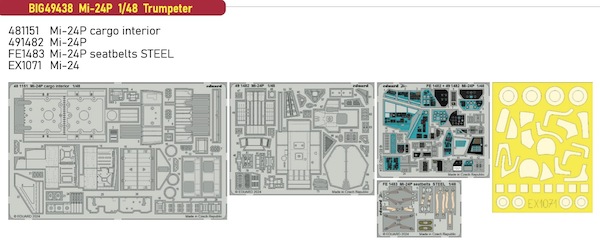 Detailset Mil Mi24P Hind (Trumpeter)  BIG49438