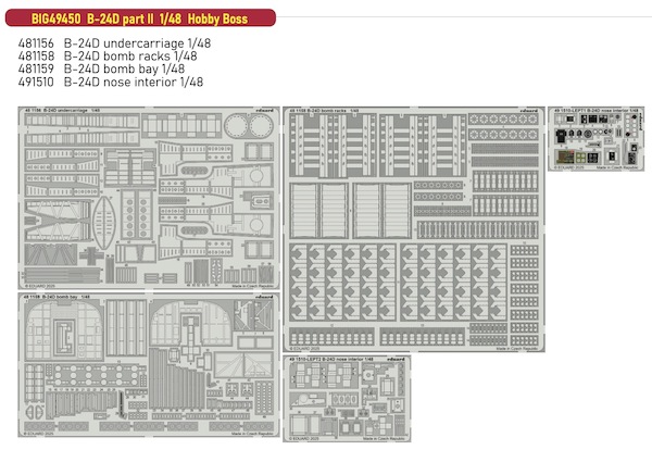Detailset  B24D Liberator Part 2 (Hobby Boss)  BIG49450