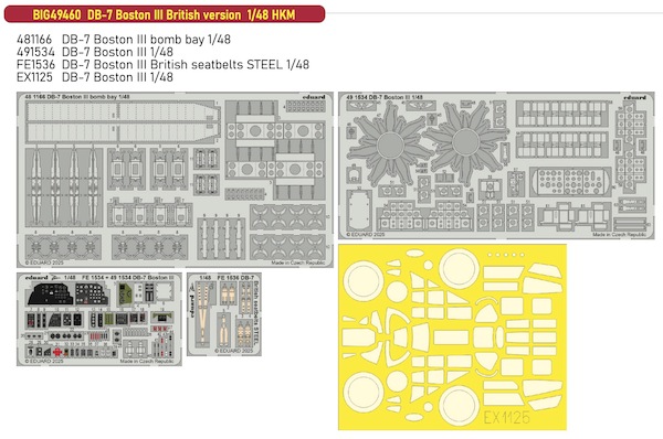 Detailset DB7 Boston III - British Version (Hong Kong Models)  BIG49460