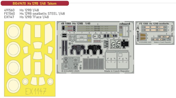 Detailset Henschel HS129B-2 (Takom)  BIG49470