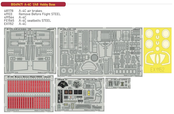 Detailset A4C Skyhawk (Hobby Boss)  BIG49471