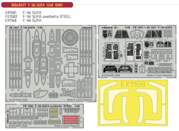 Detailset F16I Sufa (Great Wall Hobby)  BIG49477