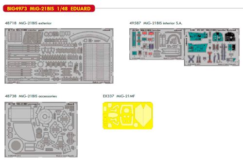 Detailset Mikoyan Mig21Bis (Eduard)  BIG4973