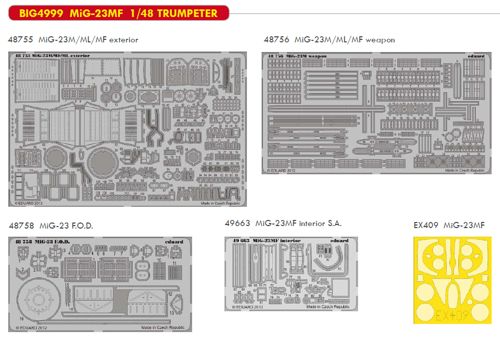 Detailset Mikoyan MiG23MF (Trumpeter)  BIG4999