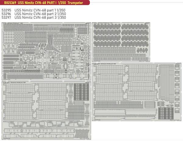 Detailset USS Nimitz CVN68 Part I (Trumpeter) BIG5369