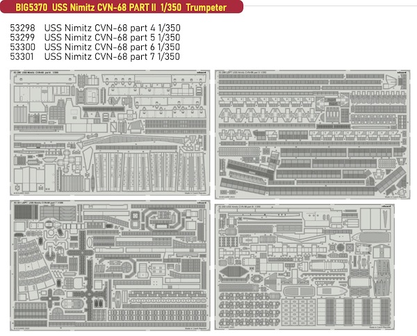 Detailset USS Nimitz CVN68 Part II (Trumpeter) BIG5370