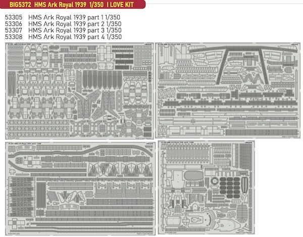 Detailset HMS Ark Royal 1939 (I Love Kit) BIG5372